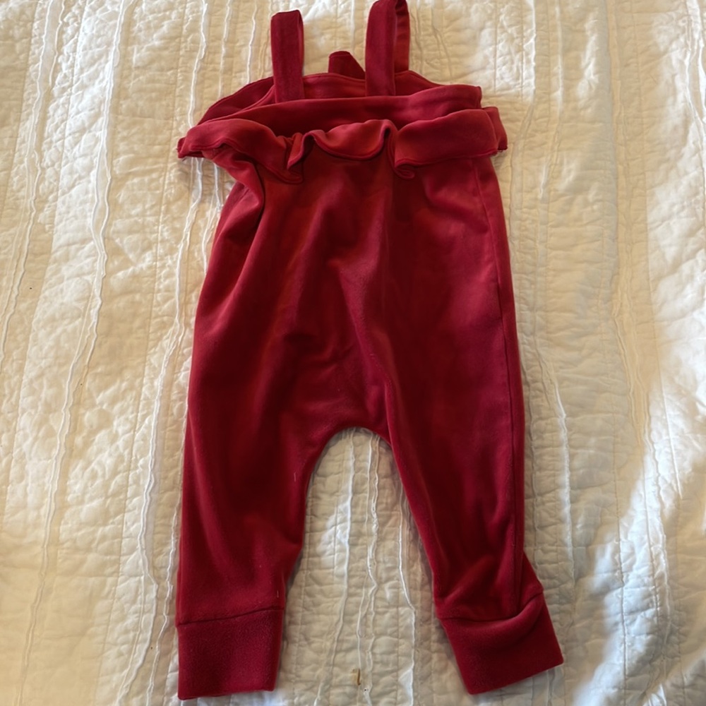 Red Ruffled Kids One Piece - Picture 10 of 11